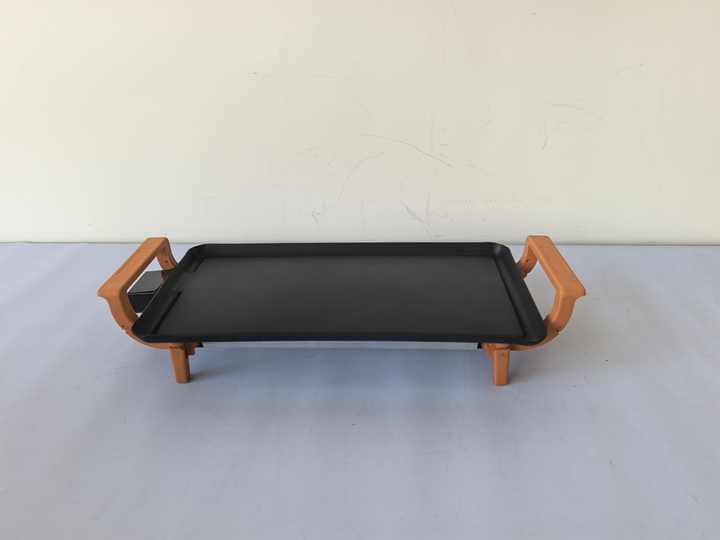 Portable Electric BBQ Grill High Quality Multifunction Kitchen Table Indoor Smokeless Collapsible Nylon Handle for Household Use-海智集-