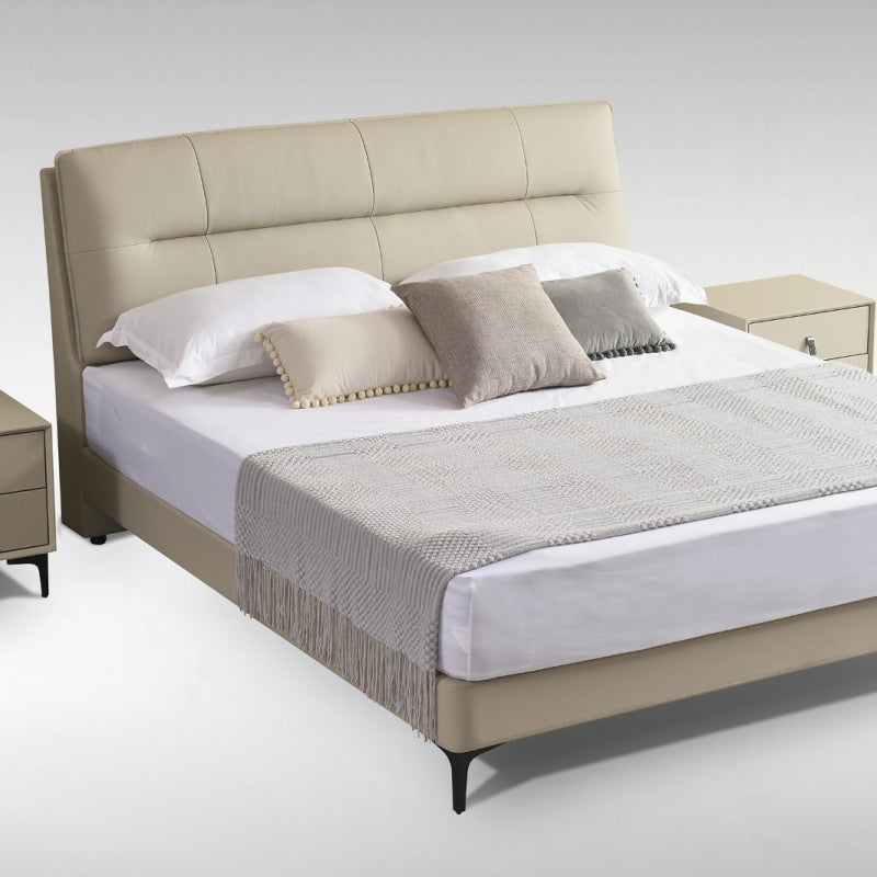 Light Luxury Adjustable Bed - Genuine Italian Leather & Whisper-Quiet Motors-海智集-