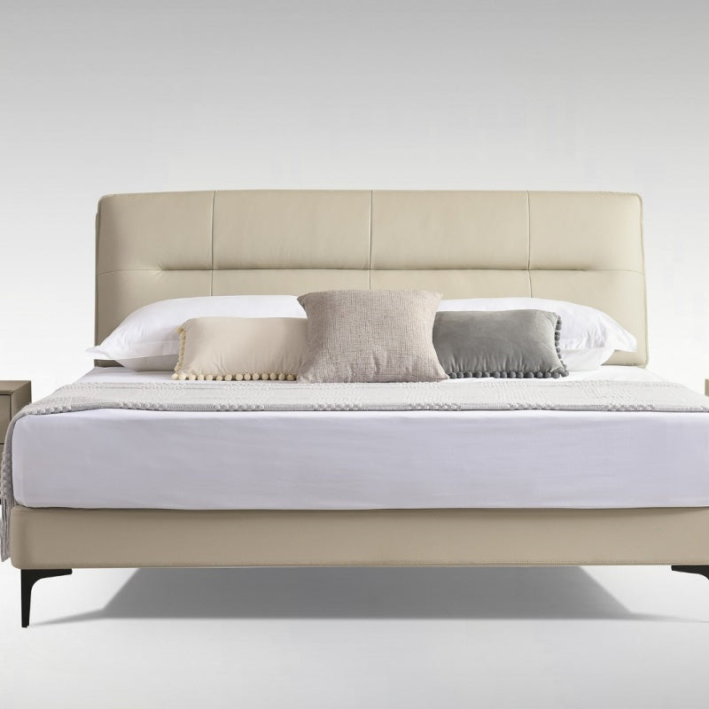 Light Luxury Adjustable Bed - Genuine Italian Leather & Whisper-Quiet Motors-海智集-