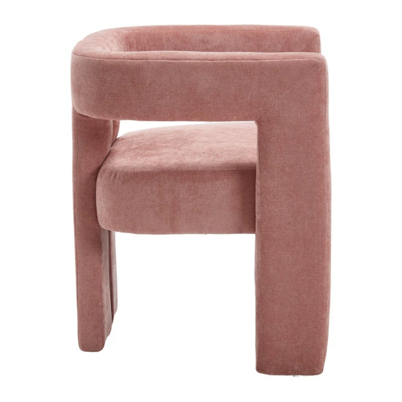 Campcraft Contemporary Designed Fabric Upholstered Accent/Dining Chair /Barrel Side Chairs Kitchen Armchair for Living Room 2PC/SET-海智集-Default-