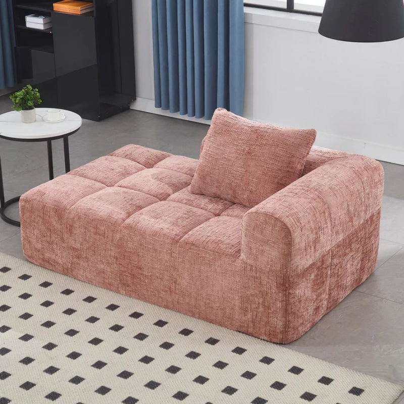 UNITED WE WIN Chenille Loveseat Sofa,Minimalist Modular Couches Sleeper for Living Room Bedroom Apartment Lounge-海智集-Default-