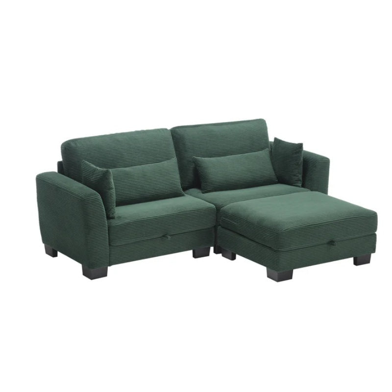 UNITED Modular Sectional Sofa L Shaped Modular Couch with Reversible Chaise Modular Sofa Sectional Couch with Storage Seats-海智集-Default-