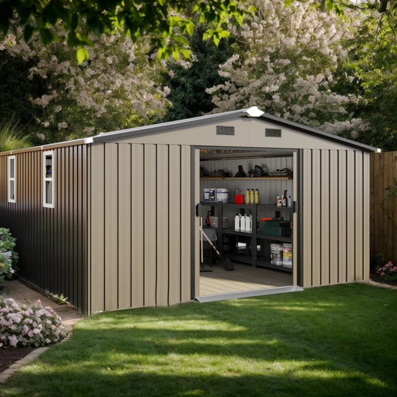 Campcraft 0.25mm color steel plate, surface protective film, Two daylight Windows, A practical and thoughtful gift,two colors can be freely selected storage sheds-海智集-Default-