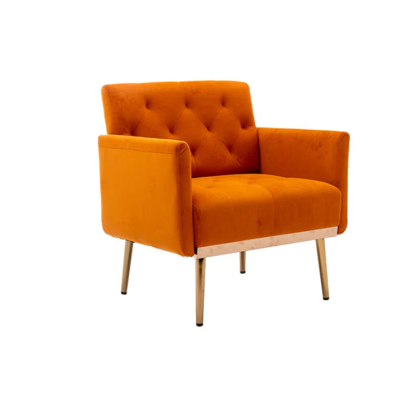 COOLMORE Accent Chair ,leisure single sofa with Rose Golden feet-海智集-Default-