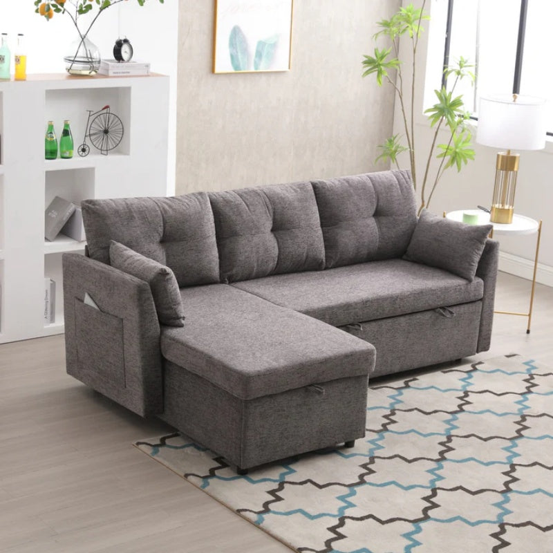 UNITED WE WIN-Furniture, modular L-shaped sofa, modular long sofa with reversible chaise lounge, Sofa bed, Sleeper sofa, modular sofa combination with storage seats.-海智集-Default-