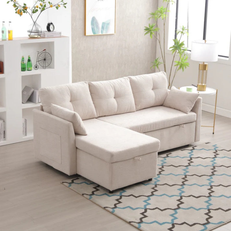 UNITED WE WIN-Furniture, modular L-shaped sofa, modular long sofa with reversible chaise lounge, Sofa bed, Sleeper sofa, modular sofa combination with storage seats.-海智集-Default-