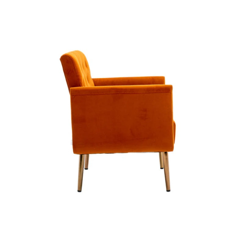 COOLMORE Accent Chair ,leisure single sofa with Rose Golden feet-海智集-Default-