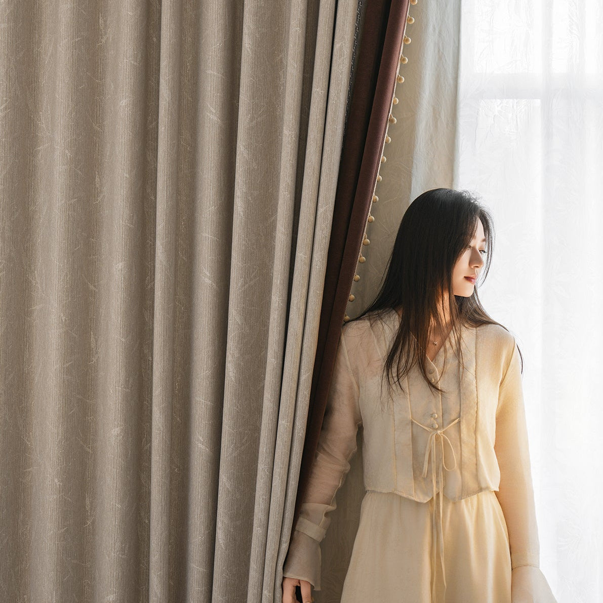 In the tea at four times Curtain:create an inviting ambiance in any space-海智集-