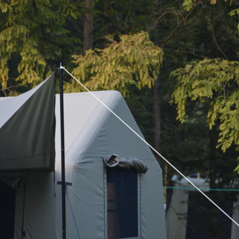 9.8 x13ft with canopy, Inflatable Camping Tents with Hand Pump, Air Glamping Tents, Easy Setup Waterproof and Windproof Blow up Tent Army green-海智集-Default-