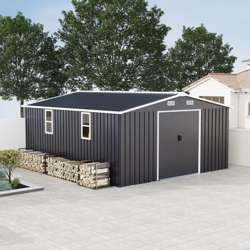 Campcraft 0.25mm color steel plate, surface protective film, Two daylight Windows, A practical and thoughtful gift,two colors can be freely selected storage sheds-海智集-Default-