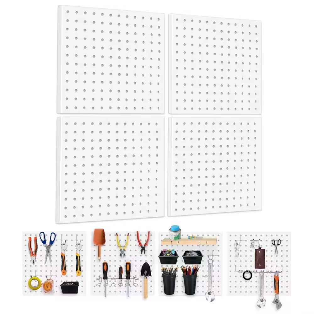 Aluminum Pegboard Panel System - Wall Organizer with|Scratch-Resistant Anodized Finish-海智集-