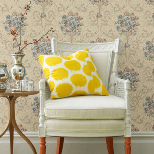 Silent Fragrance Wallpaper: Adding a luxurious touch to a European-style living room-海智集-