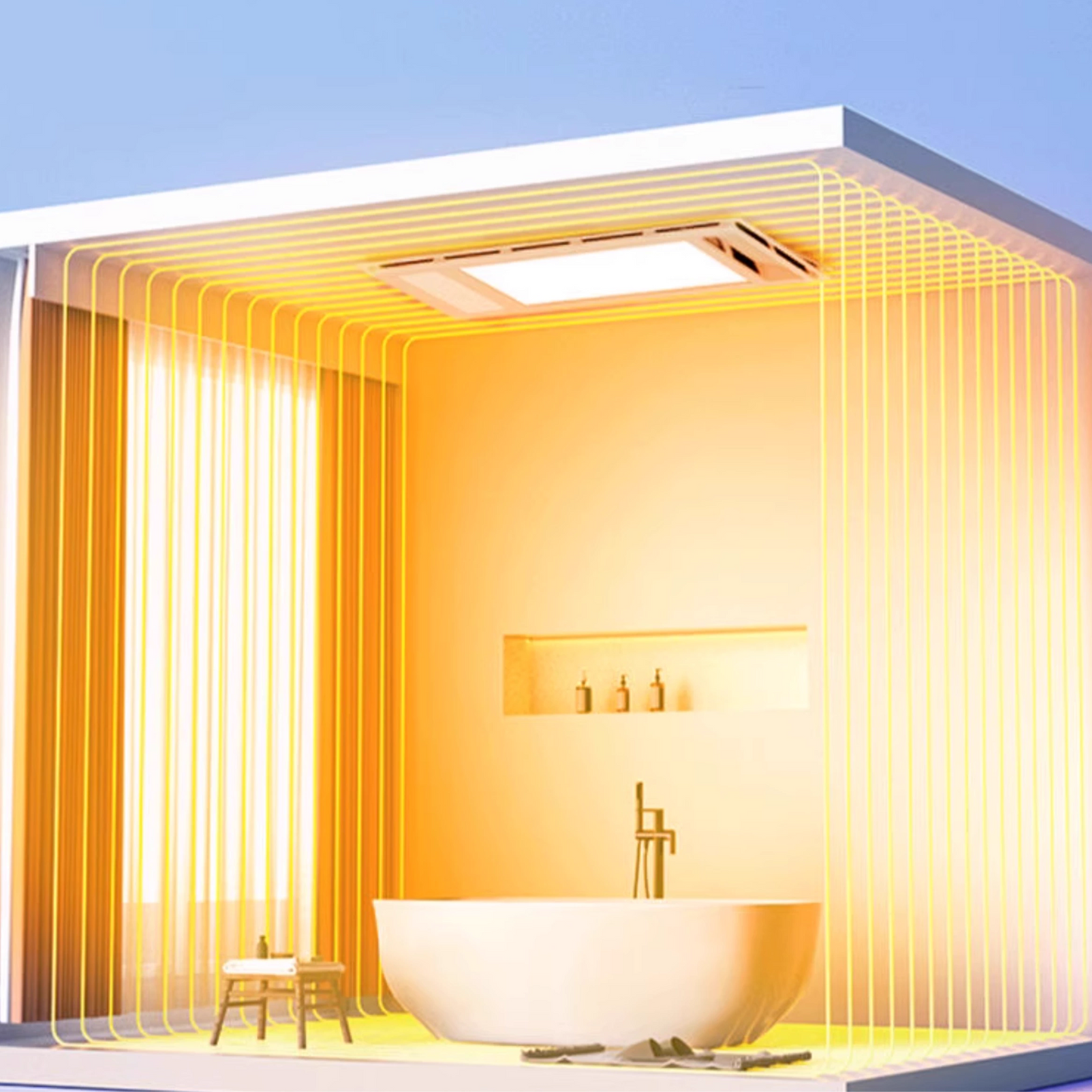 Air heating ZC-M30-1, bathroom heater, integrated ceiling, exhaust fan, lighting, integrated bathroom, warm air blower-海智集-