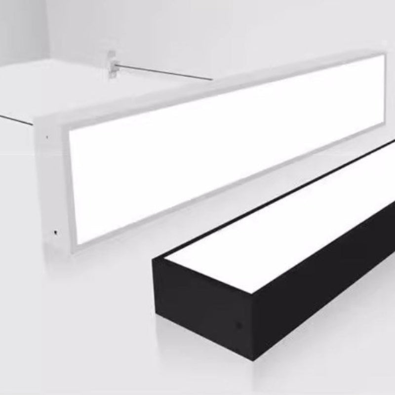 Hanging wire long strip office light, gym meeting room, commercial engineering square tube led aluminum alloy ceiling light-海智集-