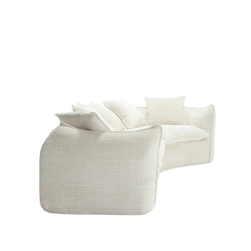 Modular Sectional Sofa, U-Shaped Couch with Sofa for five & Pillows, Modern Minimalist chenille Fabric Large Comfy Cloud Sofas, Living Room Furniture Sets-海智集-Default-