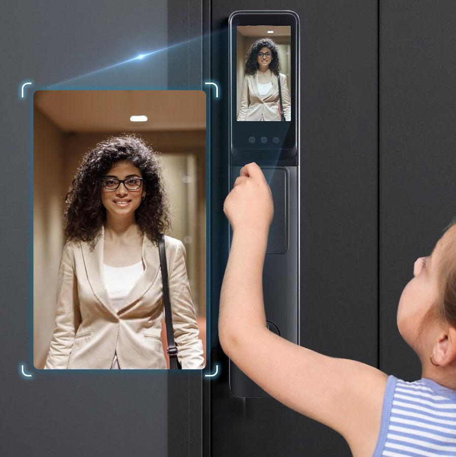 Intelligent visual fingerprint multi-functional door lock-海智集-