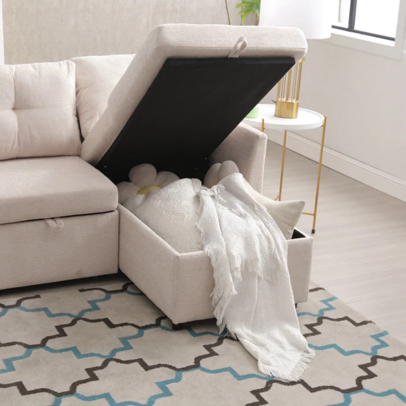UNITED WE WIN-Furniture, modular L-shaped sofa, modular long sofa with reversible chaise lounge, Sofa bed, Sleeper sofa, modular sofa combination with storage seats.-海智集-Default-