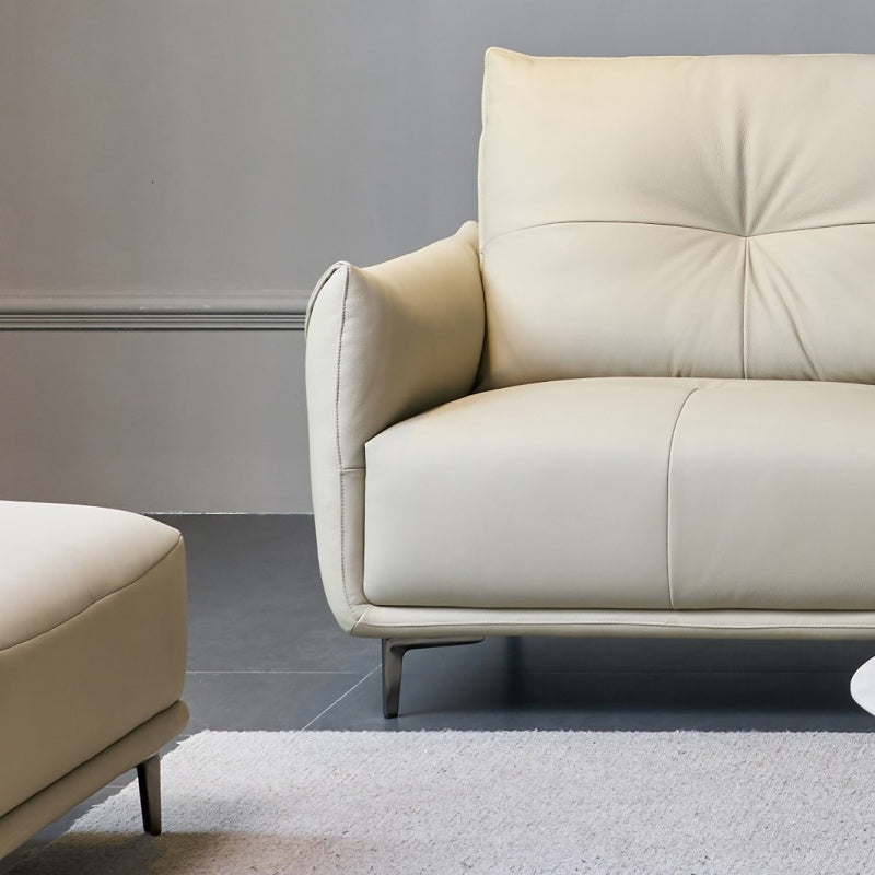 The genuine leather sofa in the hotel is light luxury and easy to clean-海智集-