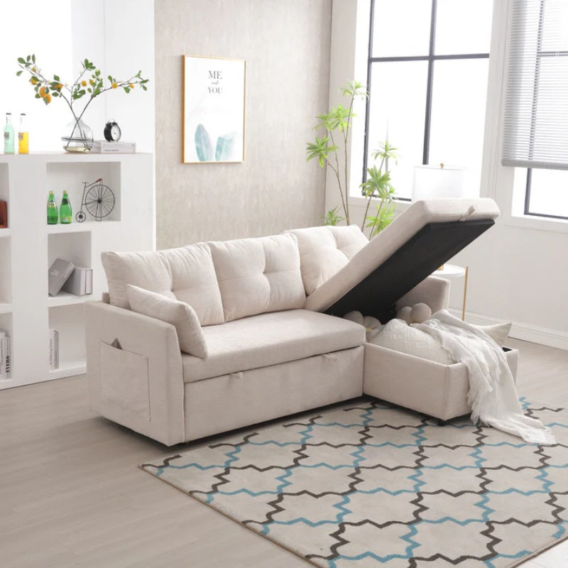 UNITED WE WIN-Furniture, modular L-shaped sofa, modular long sofa with reversible chaise lounge, Sofa bed, Sleeper sofa, modular sofa combination with storage seats.-海智集-Default-