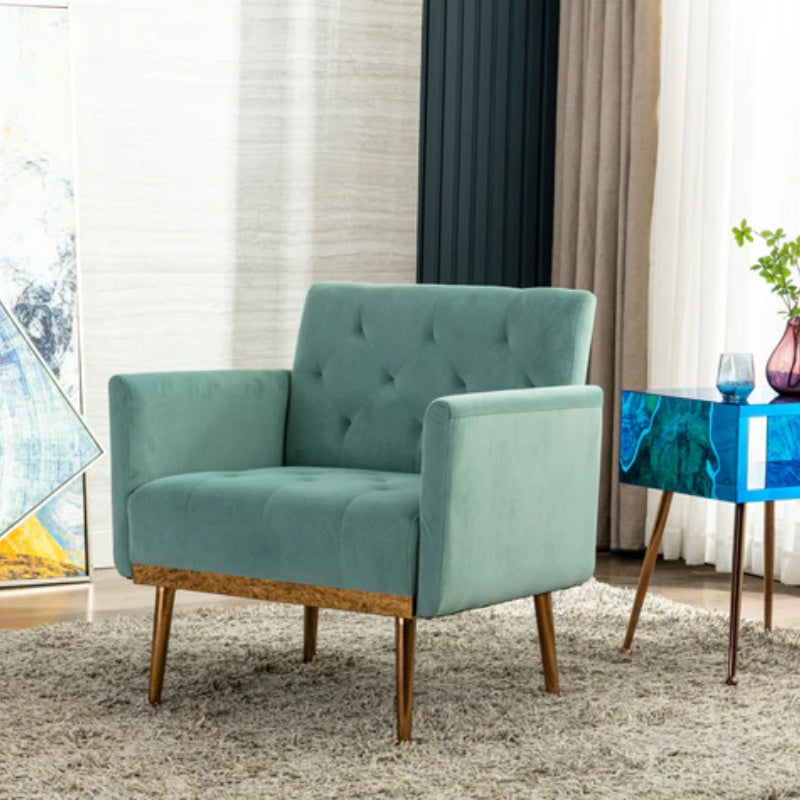 COOLMORE Accent Chair ,leisure single sofa with Rose Golden feet-海智集-Default-