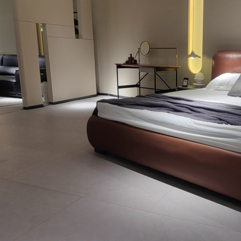 Extra-Tall Leather Bed for Loft Bedrooms-海智集-