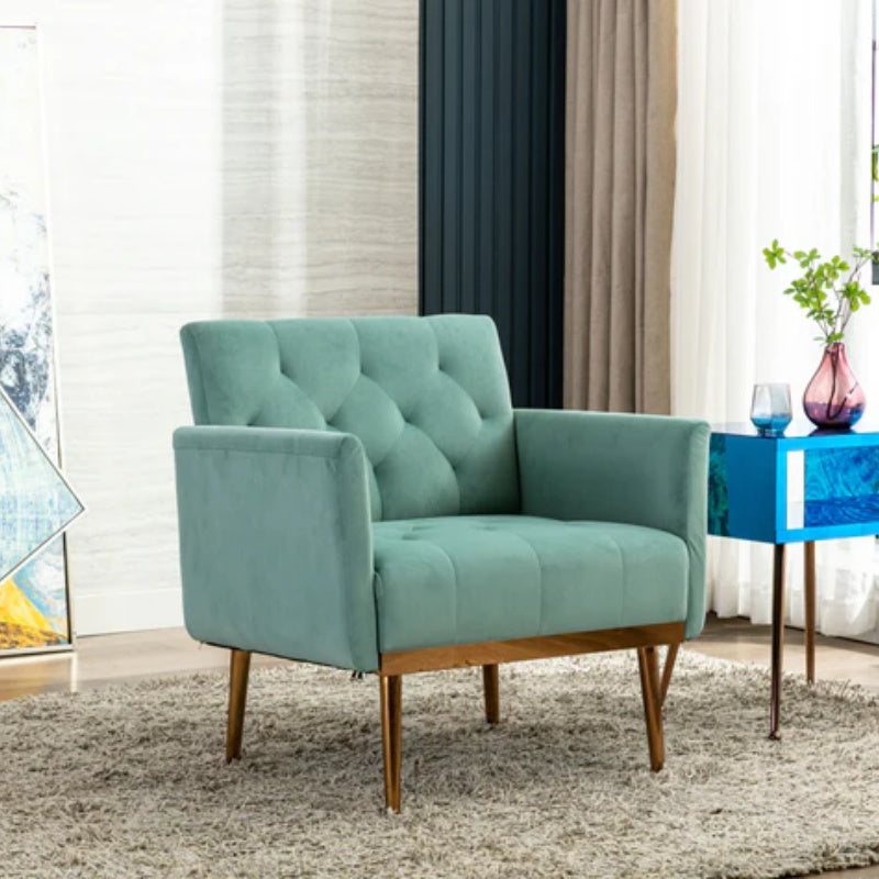 COOLMORE Accent Chair ,leisure single sofa with Rose Golden feet-海智集-Default-