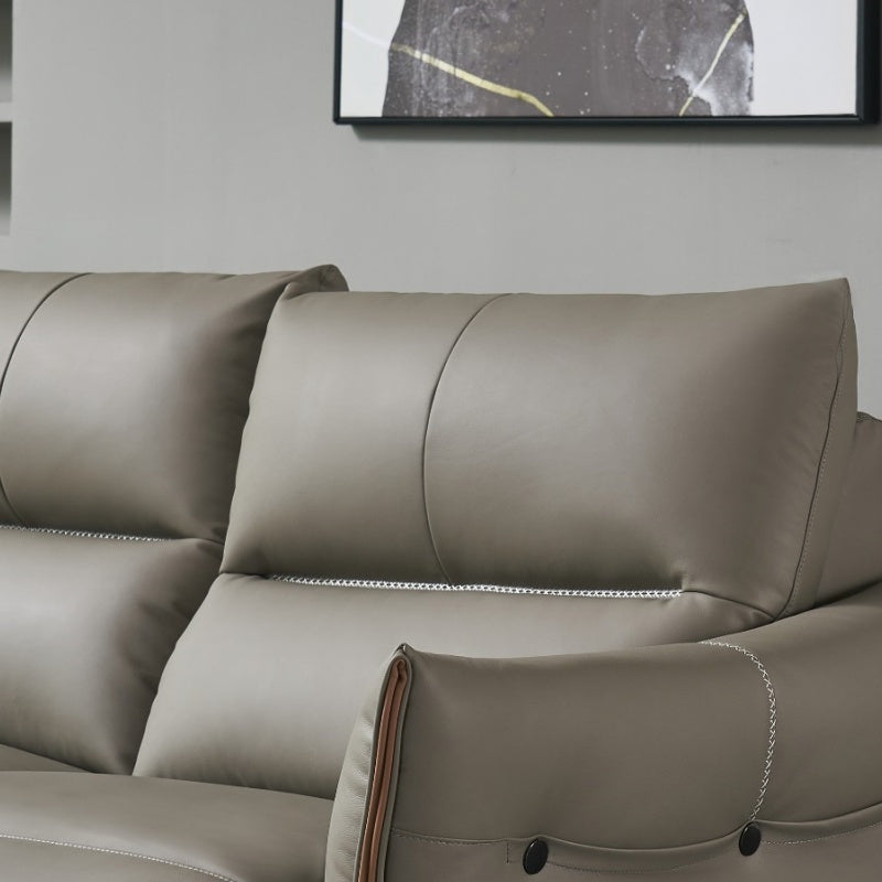 Luo LAN SeriesLeather Sofa, Italian Light Luxury Four-seater G37-海智集-