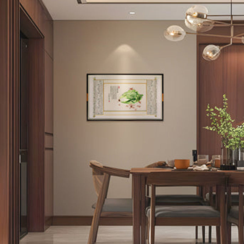 New Chinese Style Embroidered Wall Art - Handmade Silk Embroidery Painting with Rosewood Frame, Oriental Home Decor for Living Room & Bedroom-海智集-