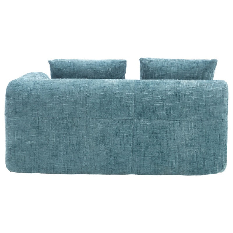 UNITED WE WIN Chenille Loveseat Sofa,Minimalist Modular Couches Sleeper for Living Room Bedroom Apartment Lounge-海智集-Default-