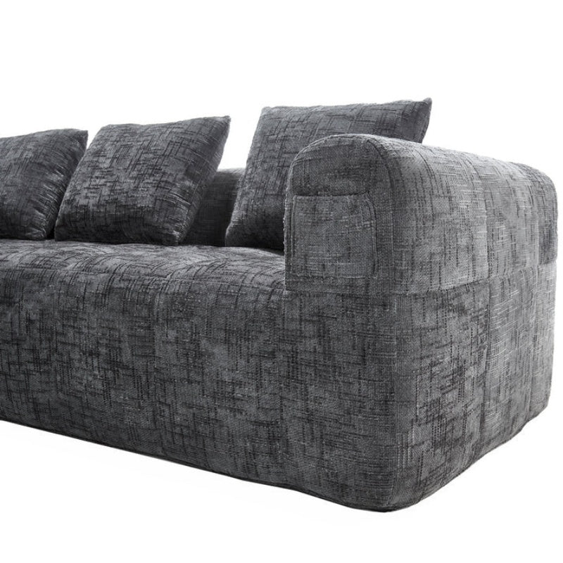 UNITED WE WIN 98.42-inch modular sectional sofa, modern modular L-shaped sofa with chaise longue, equipped with small side pockets and free of compression during installation.-海智集-Default-