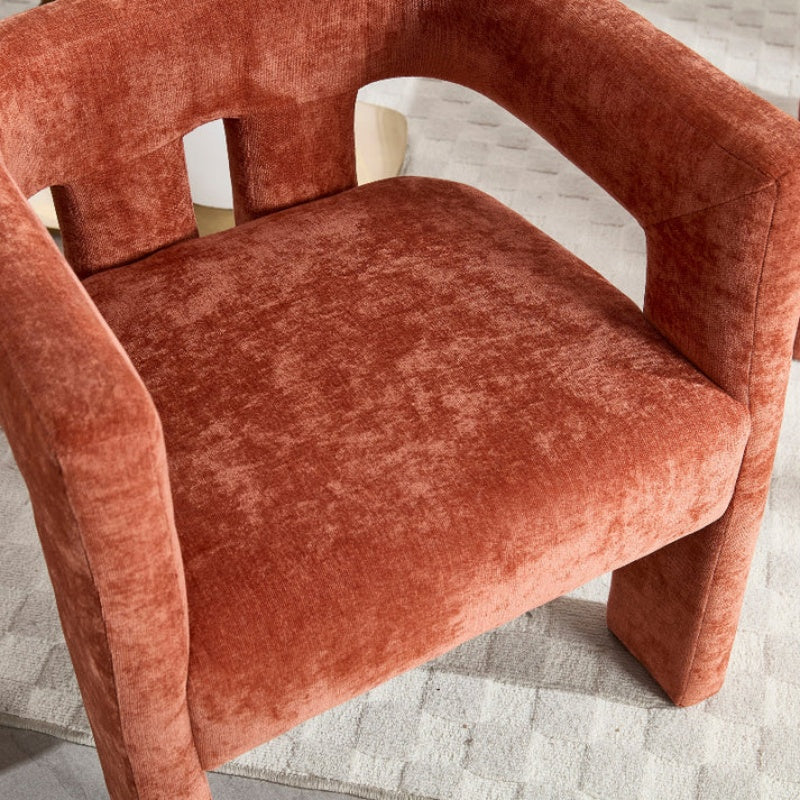 Campcraft Contemporary Designed Fabric Upholstered Accent/Dining Chair /Barrel Side Chairs Kitchen Armchair for Living Room 2PC/SET-海智集-Default-