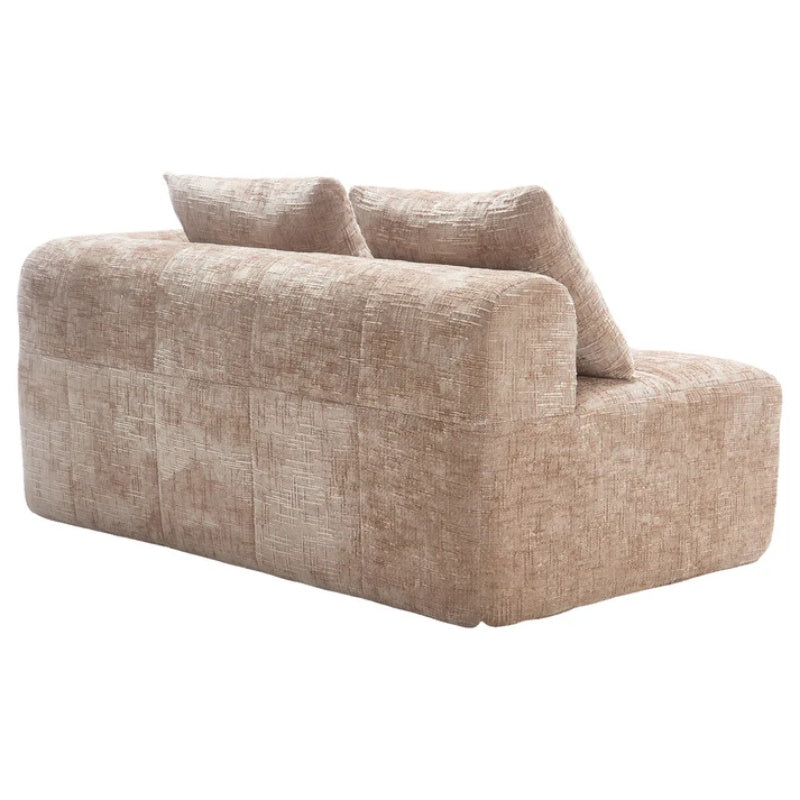 UNITED WE WIN Chenille Loveseat Sofa,Minimalist Modular Couches Sleeper for Living Room Bedroom Apartment Lounge-海智集-Default-