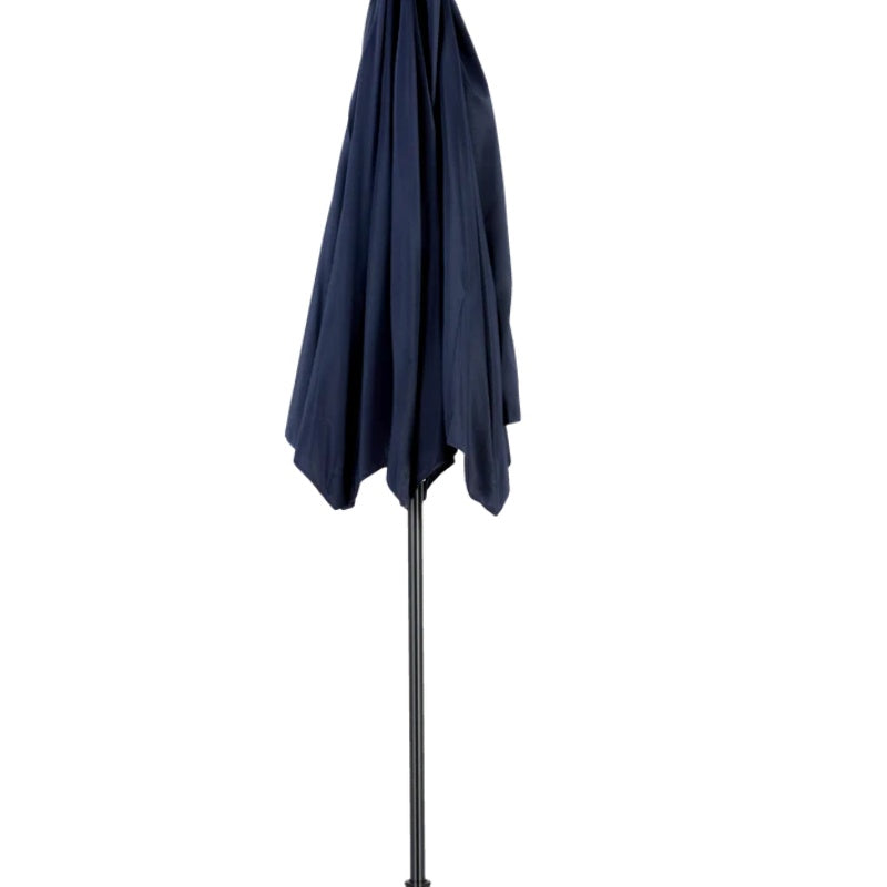 14.8 Ft Double Sided Outdoor Umbrella Rectangular Large with Crank ( Navy blue )(No Base)-海智集-Default-