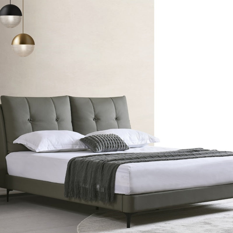 Timeless Luxury: Italian Light Fabric Bed for Ultimate Sleeping Comfort-海智集-
