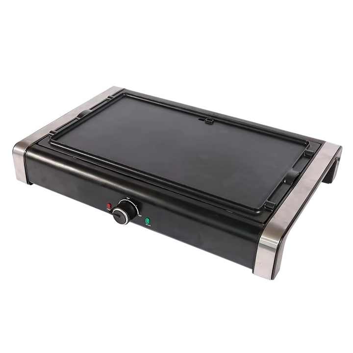 Power Smokeless Indoor Electric BBQ Grill 1500w With Hot Pot With Non-stick Cooking Surface-海智集-