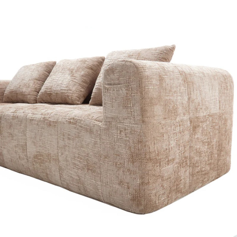 UNITED WE WIN 98.42-inch modular sectional sofa, modern modular L-shaped sofa with chaise longue, equipped with small side pockets and free of compression during installation.-海智集-Default-