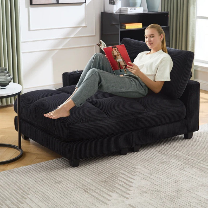 UNITED WE WIN Sleeper Sofa Couch Bed,Oversized Chaise Lounge Chair Cozy Cloud Couch-海智集-Default-