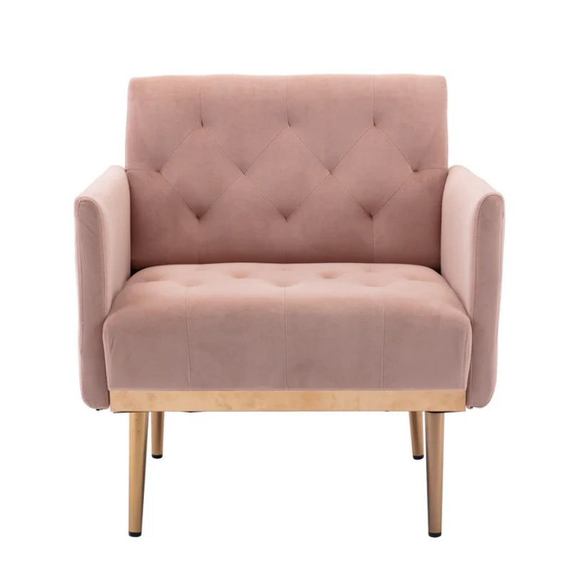 COOLMORE Accent Chair ,leisure single sofa with Rose Golden feet-海智集-Default-