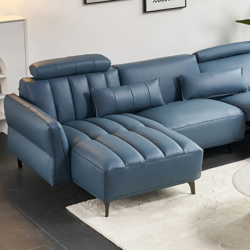 Scratch-Resistant Pull-Up Leather Sofa-海智集-