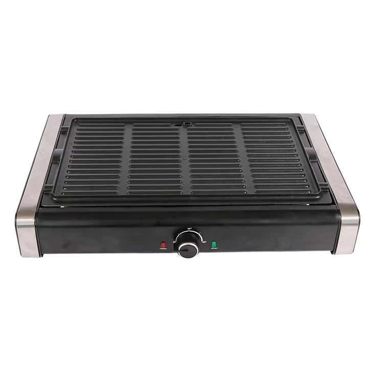 Power Smokeless Indoor Electric BBQ Grill 1500w With Hot Pot With Non-stick Cooking Surface-海智集-