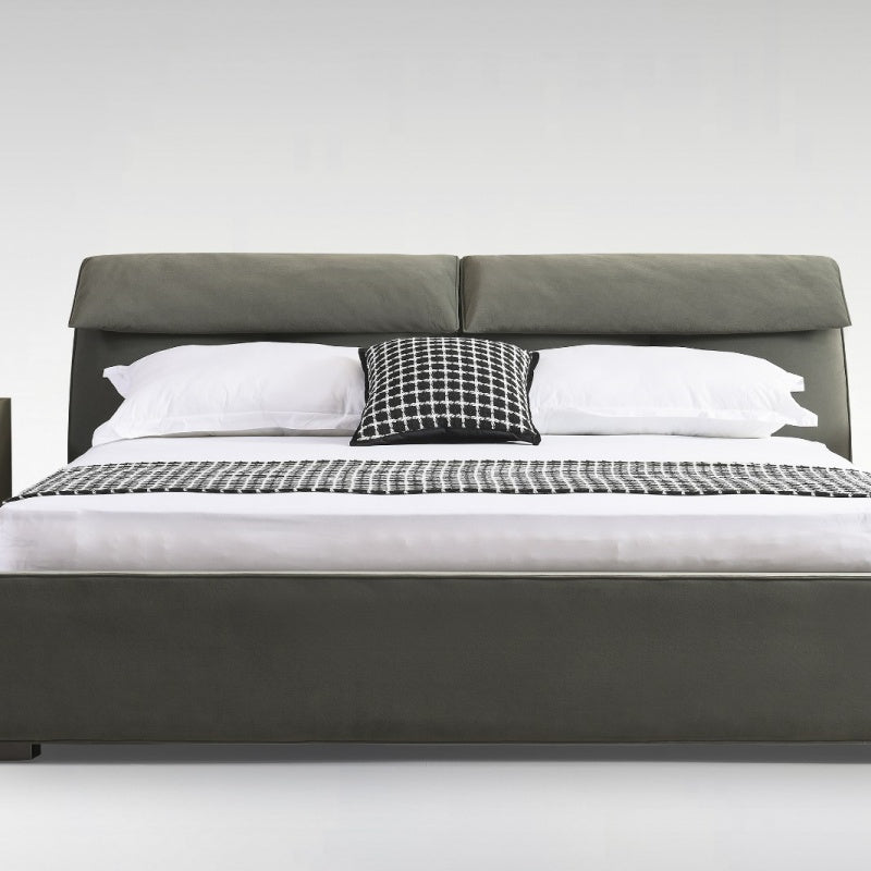Capri Luxury Adjustable Bed - Italian Full-Grain Leather & Smart Sleep Settings-海智集-