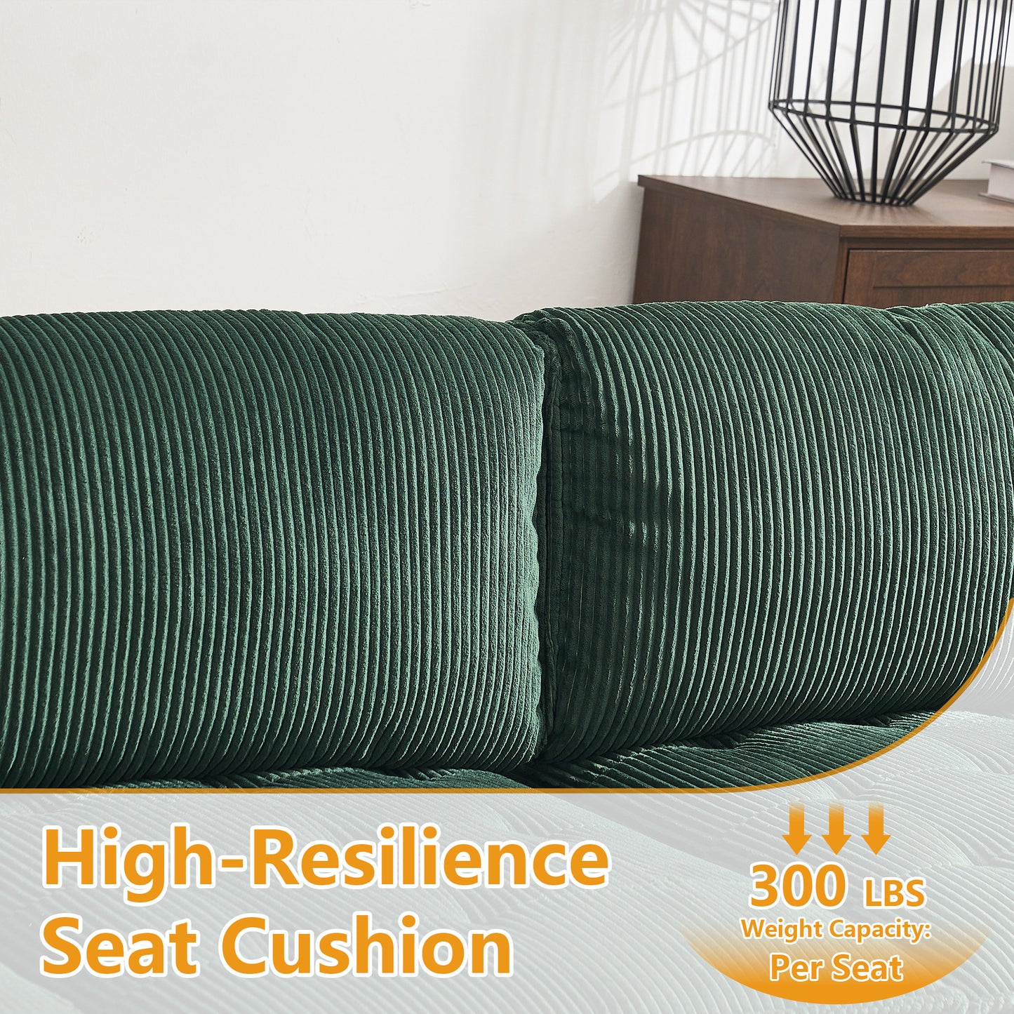 UNITED WE WIN Modular Sectional Sofa U Shaped Modular Couch with Reversible Chaise Modular Sofa Sectional Couch,6- Seat Convertible Sofa,Fit for Living Room-海智集-Default-