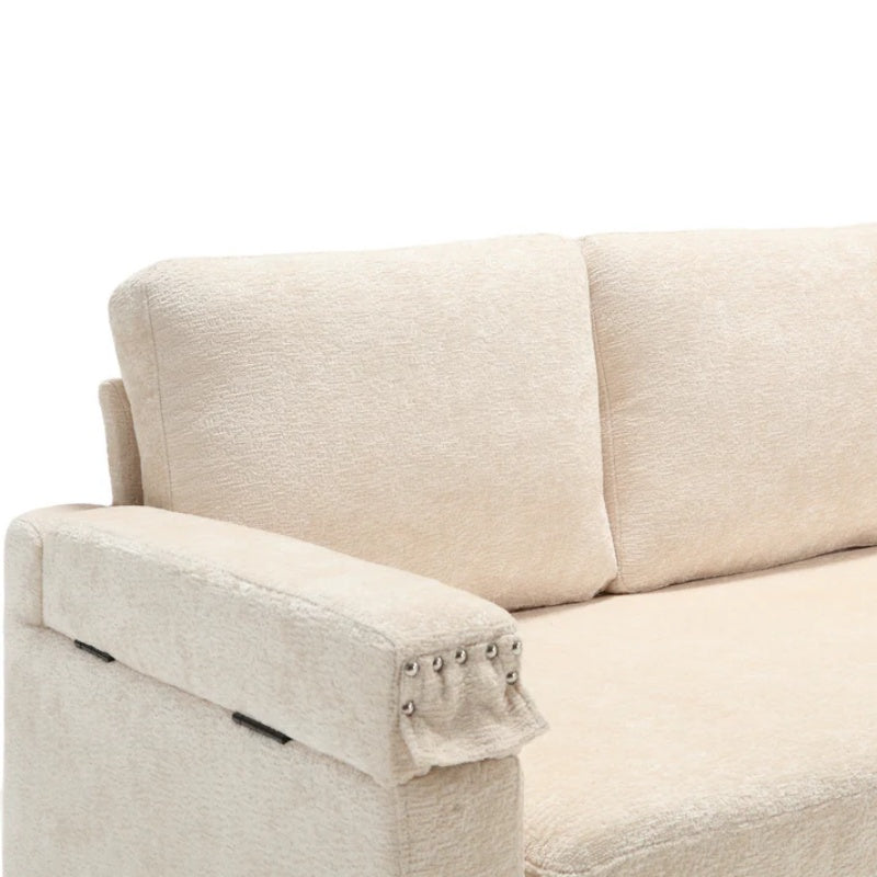 UNITED Sectional Sofa Reversible Sectional Sleeper Sectional Sofa with Storage Chaise-海智集-Default-
