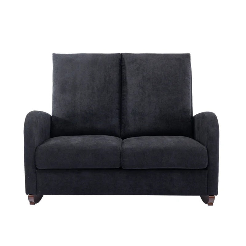 COOLMORE Rocking Chair Upholstered Mid Century Modern Rocker Oversized Wingback Armchair for Living Room-海智集-Default-
