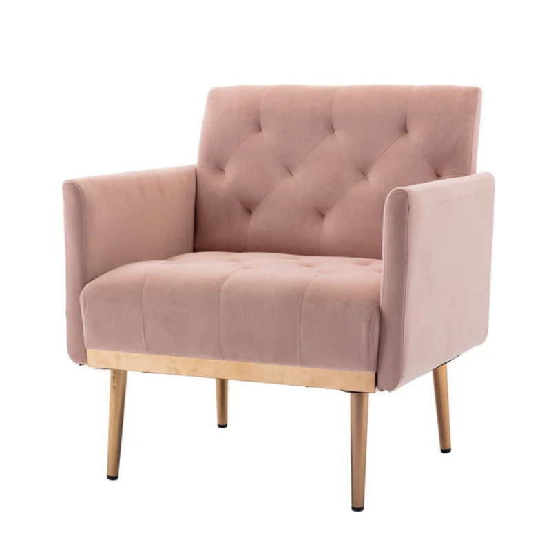 COOLMORE Accent Chair ,leisure single sofa with Rose Golden feet-海智集-Default-