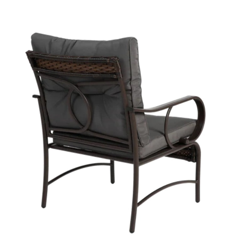 3 Pieces Patio Set Outdoor Wicker Furniture Sets Modern Rattan Chair Conversation Sets with Coffee Table-海智集-Default-