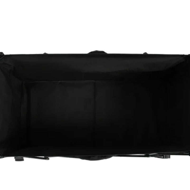 Beach Wagon,Collapsible Wagon 220lbs with Big Wheels Foldable Wagon Carts, Heavy Duty 300L Folding Utility Garden Cart with Big All-Terrain Beach Wheels & Drink Holders. Black-海智集-Default-