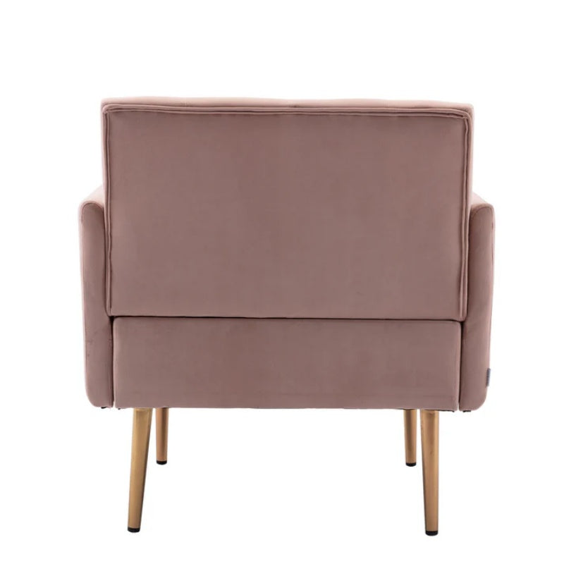 COOLMORE Accent Chair ,leisure single sofa with Rose Golden feet-海智集-Default-