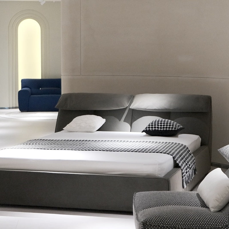 Capri Luxury Adjustable Bed - Italian Full-Grain Leather & Smart Sleep Settings-海智集-