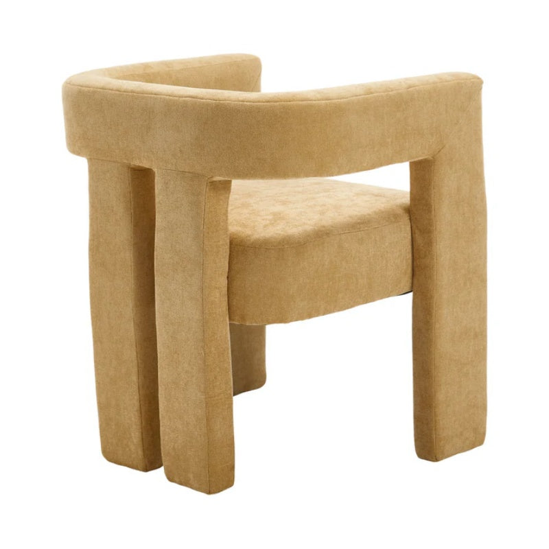 Campcraft Contemporary Designed Fabric Upholstered Accent/Dining Chair /Barrel Side Chairs Kitchen Armchair for Living Room 2PC/SET-海智集-Default-